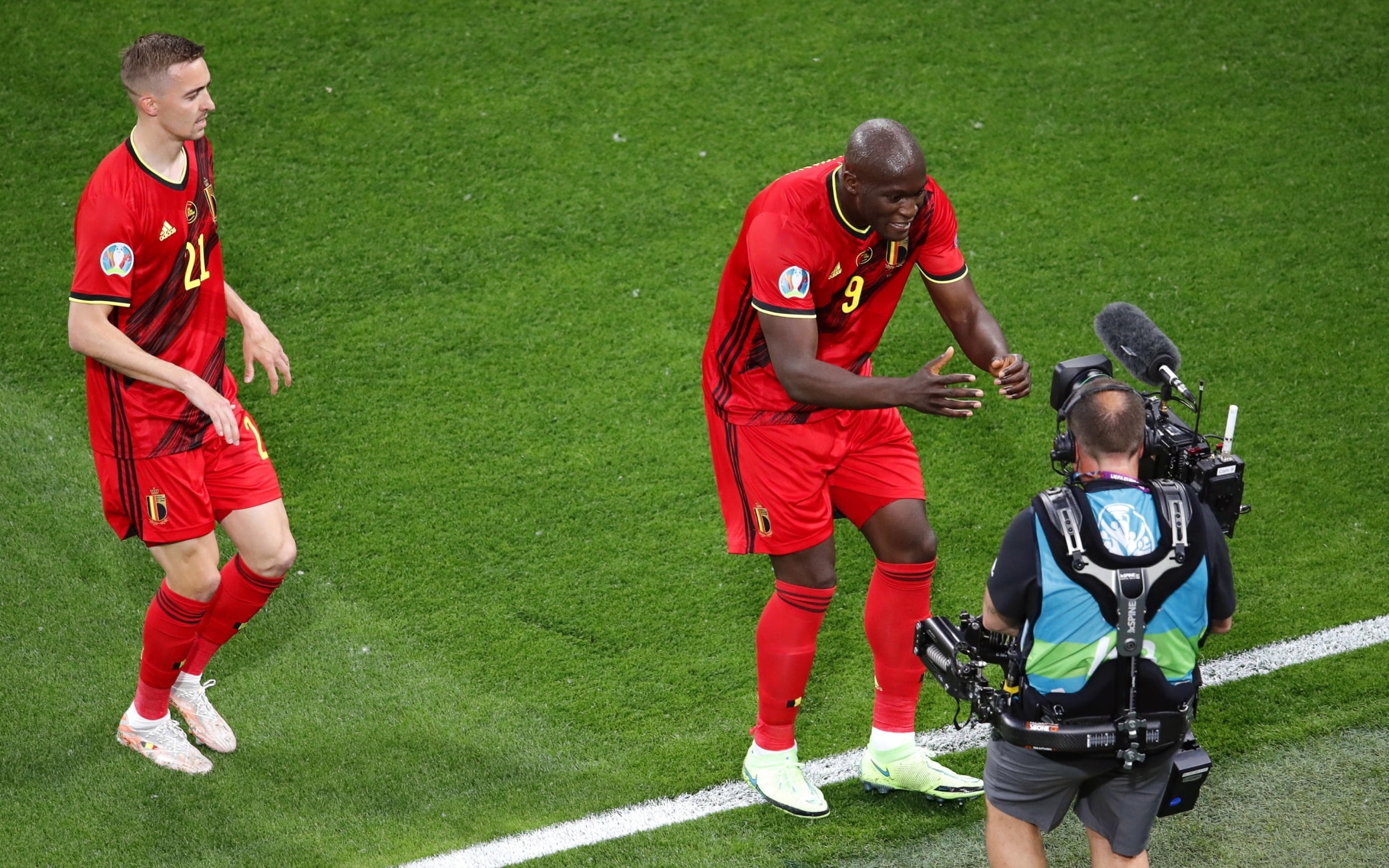 Lukaku dedica a Eriksen il suo gol in Belgio-Russia Lukaku dedica a Eriksen il suo gol in Belgio-Russia