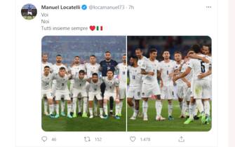 Il tweet di Manuel Locatelli dopo la vittoria dell'Italia sulla Turchia a Euro 2020