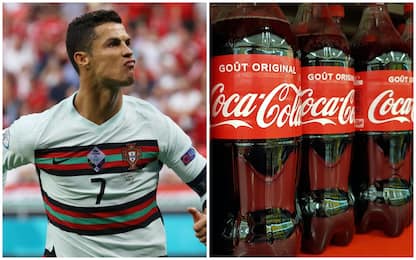 Cristiano Ronaldo sposta bottigliette di Coca Cola. Crollano le azioni