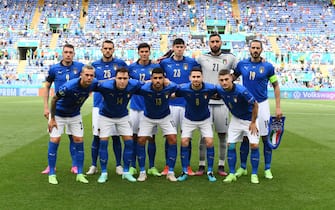 La formazione iniziale dell'Italia nella partita contro il Galles di Euro 2020
