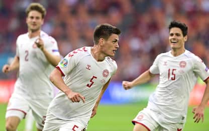 Euro 2020, Galles-Danimarca 0-4: gol e highlights. VIDEO