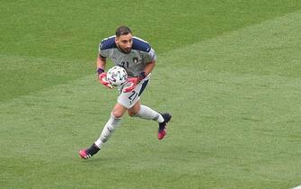 Gianluigi Donnarumma of Italy during the match between Italy and Wales of Euro 2020, group A, matchday 3, played at Olímpico in Roma stadium on June 20, 2021 in Rome, Italy. (Photo by PRESSINPHOTO)