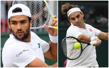 Wimbledon, Berrettini vola ai quarti. Federer elimina Sonego