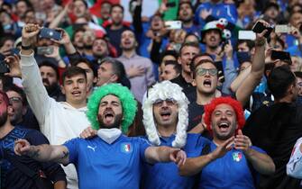 Tifosi italiani allo stadio di Wembley Tifosi italiani allo stadio di Wembley durante Italia-Spagna di Euro 2020