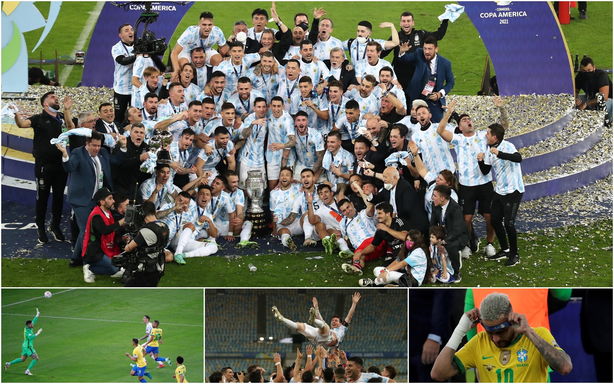 Fútbol, ​​Argentina ganó la Copa América: 1-0 contra Brasil