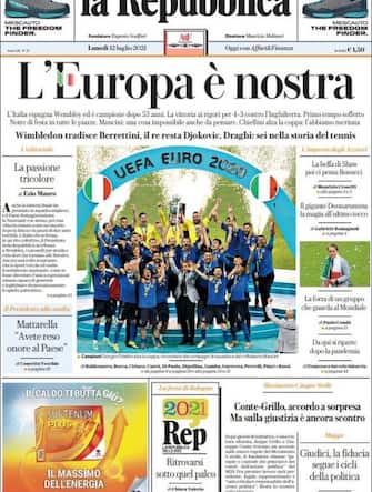 Prima pagina La Repubblica