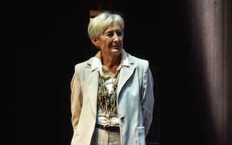 Sara Simeoni alla presentazione del Festival dello Sport al Teatro Strehler, Milano, 9 ottobre 2020. ANSA/ MATTEO CORNER