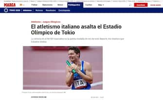 Il sito di Marca sull'oro dell'Italia nella staffetta 4x100 a Tokyo 2020