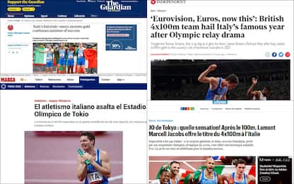 Tokyo 2020, la stampa estera celebra l'impresa dell'Italia nella 4x100
