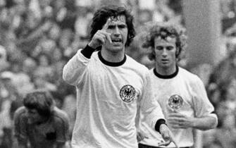 Gerd Muller con la maglia della Germania