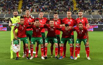 FLORENCE, ITALY - SEPTEMBER 02: Players of Bulgaria line up prior to the 2022 FIFA World Cup Qualifier match between Italy and Bulgaria at Artemio Franchi on September 02, 2021 in Florence, . (Photo by Claudio Villa/Getty Images)