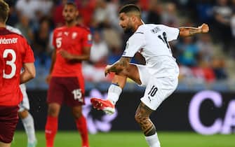 BASEL, SWITZERLAND - SEPTEMBER 05:  Lorenzo Insigne of Italy in action during the 2022 FIFA World Cup Qualifier match between Switzerland and Italy at St Jacob Park on September 05, 2021 in Basel, Basel-Stadt. (Photo by Claudio Villa/Getty Images)