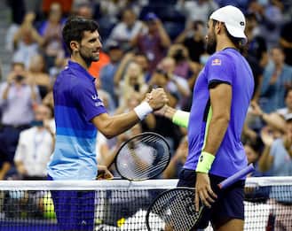 Tennis, Us Open: Berrettini battuto da Djokovic ai quarti di finale 