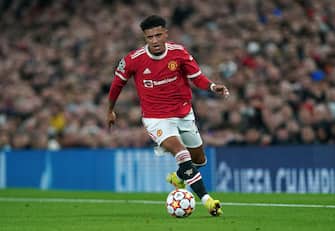 Manchester United's Jadon Sancho during the UEFA Champions League, Group F match at Old Trafford, Manchester. Picture date: Wednesday September 29, 2021. (Photo by Martin Rickett/PA Images via Getty Images)