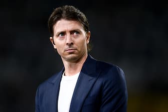 ALLIANZ STADIUM, TURIN, ITALY - 2021/09/19: Former football player Riccardo Montolivo looks on prior to the Serie A football match between Juventus FC and AC Milan. The match ended 1-1 tie. (Photo by NicolÃ² Campo/LightRocket via Getty Images)