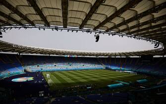 ROME, ITALY - JUNE 20: A general view inside the stadium prior the UEFA Euro 2020 Championship Group A match between Italy and Wales at Olimpico Stadium on June 20, 2021 in Rome, Italy. (Photo by Emmanuele Ciancaglini/Quality Sport Images/Getty Images)
