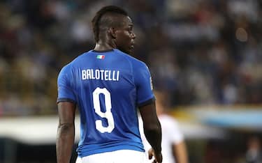 BOLOGNA, ITALY - SEPTEMBER 07:  Mario Balotelli of Italy looks on during the UEFA Nations League A group three match between Italy and Poland at Stadio Renato Dall'Ara on September 7, 2018 in Bologna, Italy.  (Photo by Marco Luzzani/Getty Images)