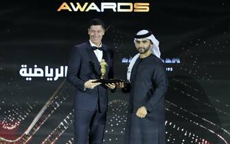 Robert Lewandowski al Globe Soccer Awards 2021 a Dubai