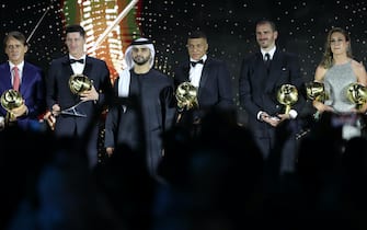 Alcuni dei vincitori dei Globe Soccer Awards 2021 a Dubai