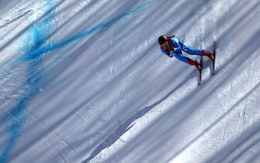 YANQING, CHINA - FEBRUARY 14:  Sofia Goggia of Team Italy skis during the Women's Downhill 3rd Training on day 10 of the Beijing 2022 Winter Olympic Games at National Alpine Ski Centre on February 14, 2022 in Yanqing, China. (Photo by Sean M. Haffey/Getty Images)