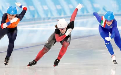Olimpiadi invernali Pechino, pattinaggio velocità: Lollobrigida bronzo