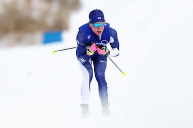 ZHANGJIAKOU, CHINA - FEBRUARY 11: Remi Lindholm of Team Finland competes during Men's Cross-Country Skiing 15km Classic on Day 7 of  Beijing 2022 Winter Olympics at The National Cross-Country Skiing Centre on February 11, 2022 in Zhangjiakou, China. (Photo by Maja Hitij/Getty Images)