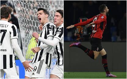 Serie A: vince la Juve, il Milan batte il Napoli con un gol di Giroud