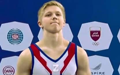  Ivan Kuliak, ginnasta russo squalificato per aver mostrato la "Z"