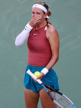 Victoria Azarenka in lacrime a Indian Wells