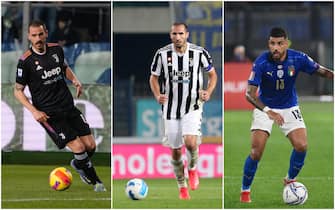 Leonardo Bonucci (Juventus), Giorgio Chiellini (Juventus), Emerson Palmieri (Lione)