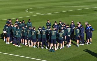 FLORENCE, ITALY - MARCH 22: A general view during a Italy training session at Centro Tecnico Federale di Coverciano on March 22, 2022 in Florence, Italy. (Photo by Claudio Villa/Getty Images)