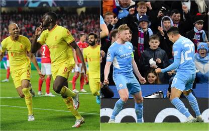 Champions League: Benfica-Liverpool 1-3 e Man. City-Atl. Madrid 1-0