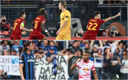 Europa League, Atalanta fuori. Conference, Roma in semifinale. VIDEO