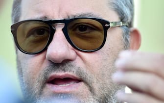 Italian sports agent Mino Raiola arrives at Juventus Medical Center in Turin, Italy, 17 July 2019. Matthijs de Ligt is undergoing medical exams with Juventus ahead  transfer from Ajax.ANSA/ ALESSANDRO DI MARCO