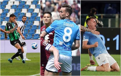 Serie A: Toro-Napoli 0-1, Sassuolo-Udinese 1-1, Lazio-Samp 2-0. VIDEO