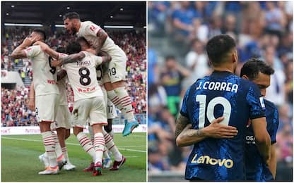 Serie A, Sassuolo-Milan 0-3 e Inter-Samp 3-0: lo Scudetto è rossonero