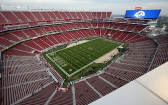 SANTA CLARA, CALIFORNIA - NOVEMBER 16: A view of the field before the San Francisco 49ers take on the Los Angeles Rams at Levi's Stadium in Santa Clara, Calif., on Monday, Nov. 15, 2021. (Jane Tyska/Digital First Media/The Mercury News via Getty Images)