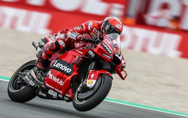 ASSEN - Francesco Bagnaia (ITA) on his Ducati in action during the MotoGP final on June 26, 2022 at the TT circuit of Assen, Netherlands. ANP VINCENT JANNINK (Photo by ANP via Getty Images)