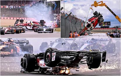 Formula 1, Gp Gran Bretagna: le foto dell’incidente a Silverstone