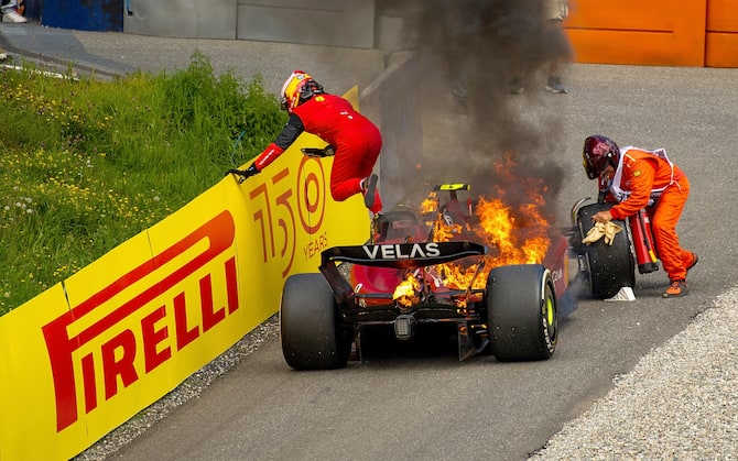 F1 2022, Austria GP, Sainz on fire | Presticebdt