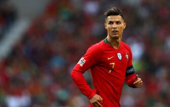 PORTO, PORTUGAL - JUNE 09:  Cristiano Ronaldo of Portugal looks on during the UEFA Nations League Final between Portugal and the Netherlands at Estadio do Dragao on June 09, 2019 in Porto, Portugal. (Photo by Dean Mouhtaropoulos/Getty Images)