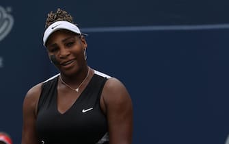TORONTO, ON - AUGUST 8  -  Serena Williams of the United States defeats Nuria Parrizas Diaz of Spain on Centre Court at the National Bank Open presented by Rogers  at Sobey's Stadium at York University in Toronto. August 8, 2022.        (Steve Russell/Toronto Star via Getty Images)