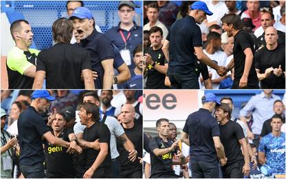 Premier, rissa tra Conte e Tuchel durante Chelsea-Tottenham. FOTO