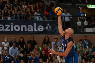 Riccardo Sbertoli (Italy)  during  DHL Test Match Tournament - Italy vs USA, Volleyball Intenationals in Cuneo, Italy, August 18 2022