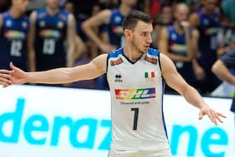 Fabio Balaso (ITA)  during  Volleyball Nations League - Man - Italy vs Netherlands, Volleyball Intenationals in Bologna, Italy, July 20 2022