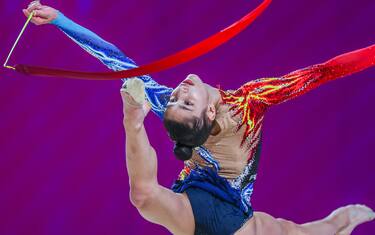 Raffaeli Sofia (ITA) during the Rhythmic Gymnastics FIG World Cup 2022 Pesaro at Vitrifrigo Arena, Pesaro.