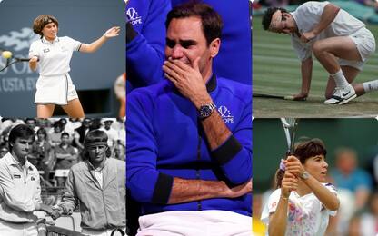 Federer, addio in lacrime. Come hanno salutato le altre leggende?