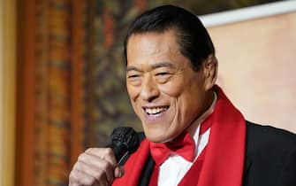 TOKYO, JAPAN - SEPTEMBER 30: Pro-Wrestler Antonio Inoki attends a press conference celebrating 60th anniversary of his debut on September 30, 2020 in Tokyo, Japan. (Photo by Etsuo Hara/Getty Images)