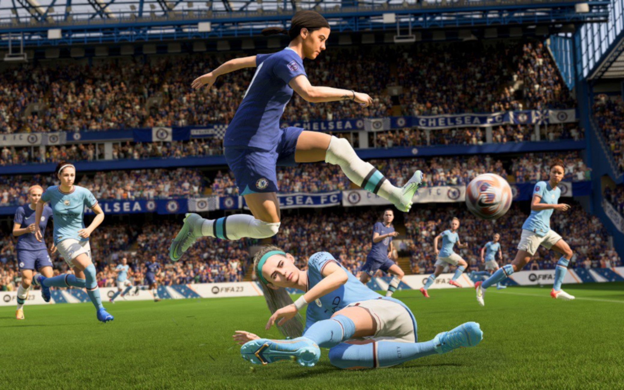 Più spazio al calcio femminile Un'immagine del gioco