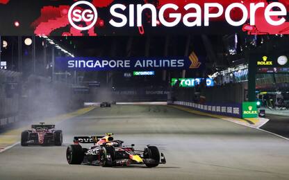 F1, Gp Singapore: vince Perez, le Ferrari completano il podio. Video
